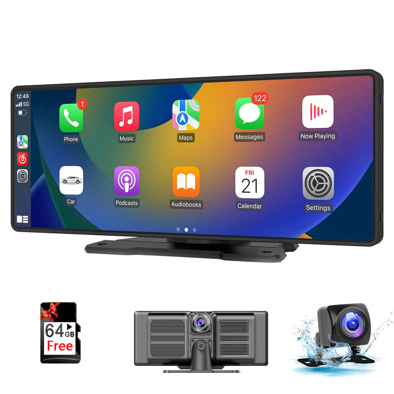 Explosion 10.26 inch portable car PND portable carplay screen wireless carplay smart screen
