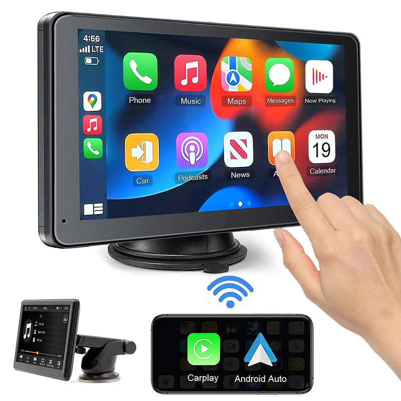 7-inch Portable Wireless Carplay Car MP5 Player Multimedia Bluetooth Plug Host