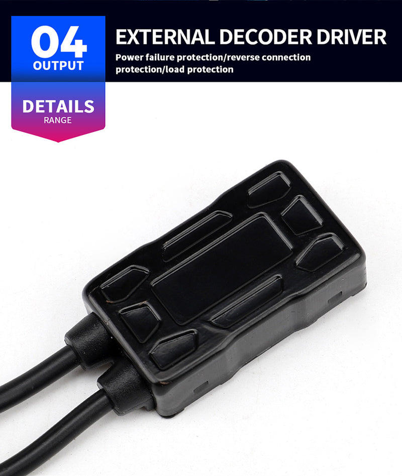 Car LED headlights, Mini 360-degree six-sided light, high-brightness spotlight modified LED lights