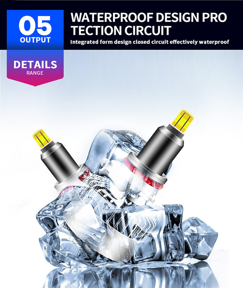 Car LED headlights, Mini 360-degree six-sided light, high-brightness spotlight modified LED lights