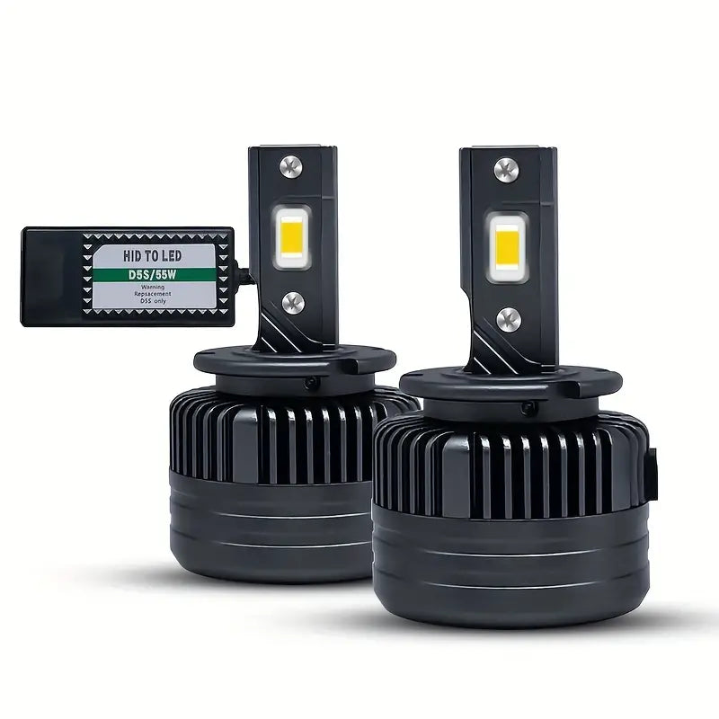 最新 LED 头灯灯泡 Luxlight 氙气灯 LED 头灯 D1S D2S D4S D5S D8S D1R D2R D3R Turbo LED 35000LM 双面 3570 芯片 6000K 即插即用,2 件