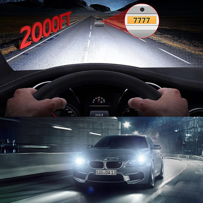 Car LED Light (Luxlight GT7) Single 40W 6500K Golf Special Purpose Car with Double Copper Heat Pipes with Fan, 2 Pcs
