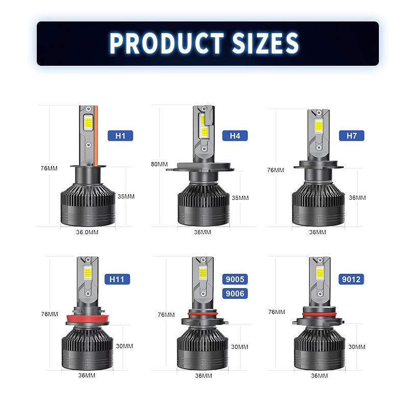 Luxlight H85,LED汽车头灯,150W,6500K,48000LM,三铜管散热,2PCS