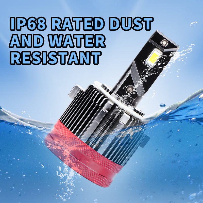 Car LED Light (Luxlight GT7) Single 40W 6500K Golf Special Purpose Car with Double Copper Heat Pipes with Fan, 2 Pcs