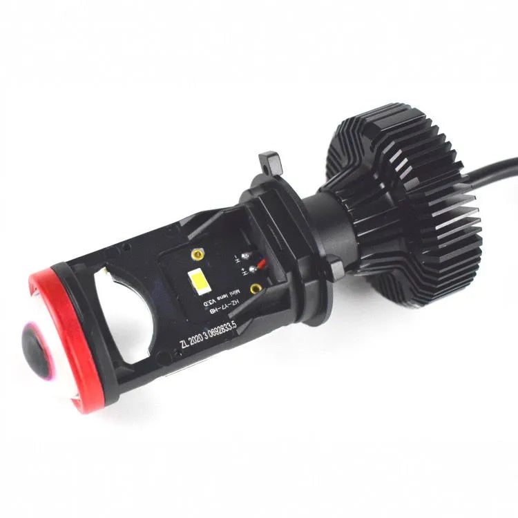 Car Bulb Lulxight Y7 H4 LED Mini Lens H4 P43T-38 Far/Near 6500K White (2pcs)