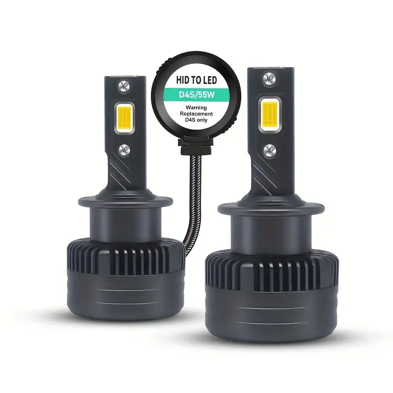 最新 LED 头灯灯泡 Luxlight 氙气灯 LED 头灯 D1S D2S D4S D5S D8S D1R D2R D3R Turbo LED 35000LM 双面 3570 芯片 6000K 即插即用,2 件