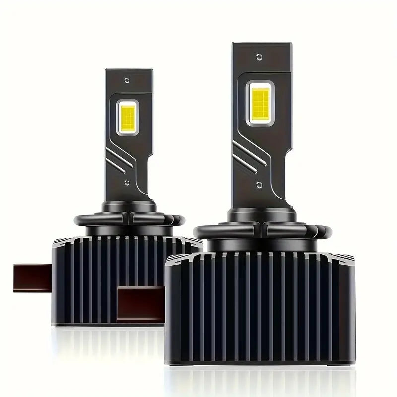 最新 LED 头灯灯泡 Luxlight 氙气灯 LED 头灯 D1S D2S D4S D5S D8S D1R D2R D3R Turbo LED 35000LM 双面 3570 芯片 6000K 即插即用,2 件