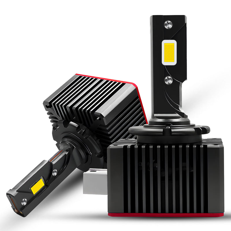 最新 LED 头灯灯泡 Luxlight 氙气灯 LED 头灯 D1S D2S D4S D5S D8S D1R D2R D3R Turbo LED 35000LM 双面 3570 芯片 6000K 即插即用,2 件