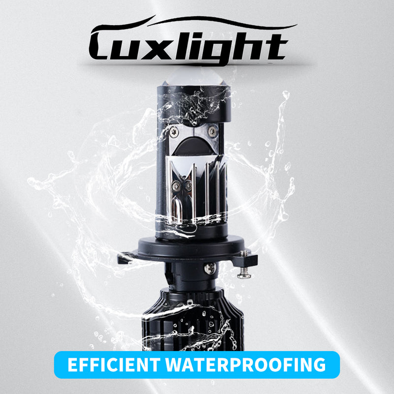 Y10 Pro LED Mini Lens, (Y10 Upgrade, Glossy) White 6000k, 20000LM, LED Lens, 2pcs